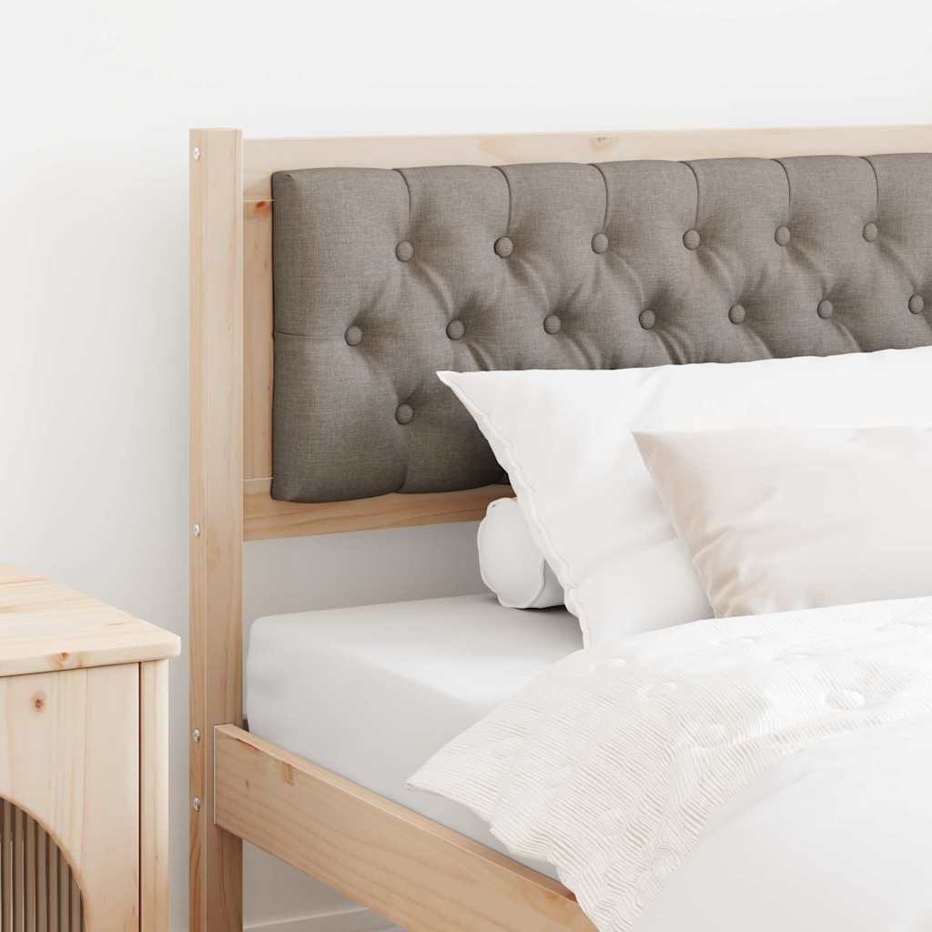 vidaXL Zagłówek Inny Brązowy i taupe 100 cm Lite drewno sosnowe