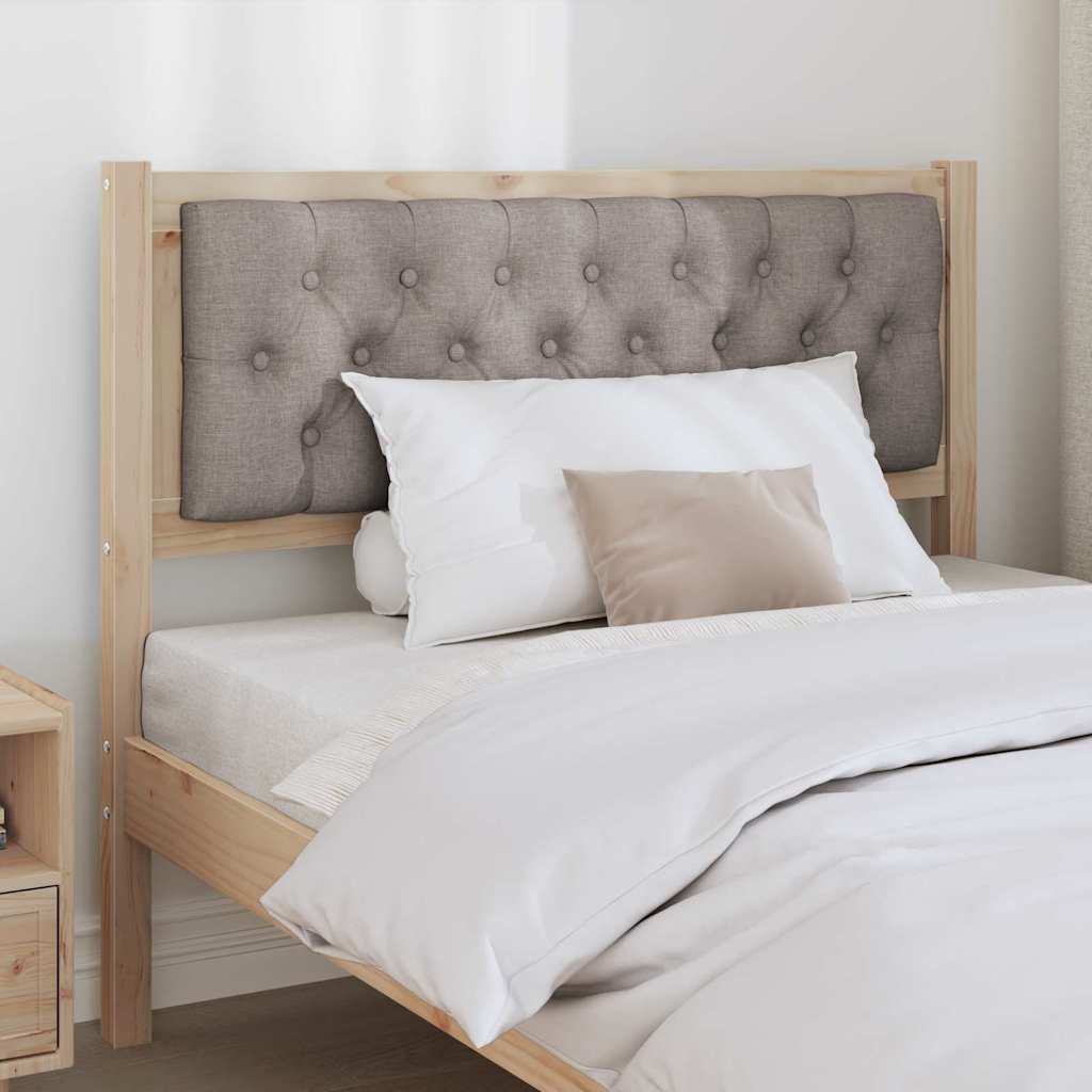 vidaXL Zagłówek Inny Brązowy i taupe 100 cm Lite drewno sosnowe