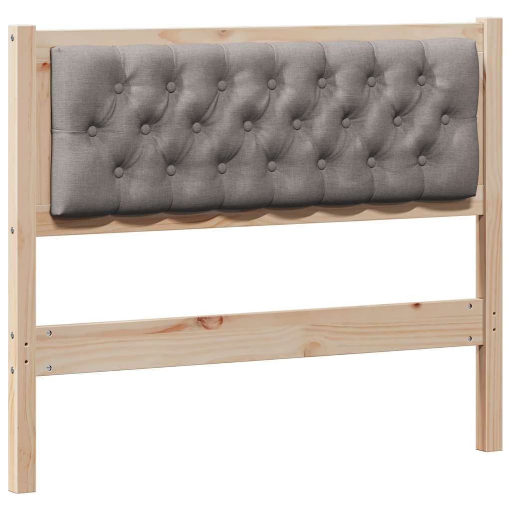 vidaXL Zagłówek Inny Brązowy i taupe 100 cm Lite drewno sosnowe