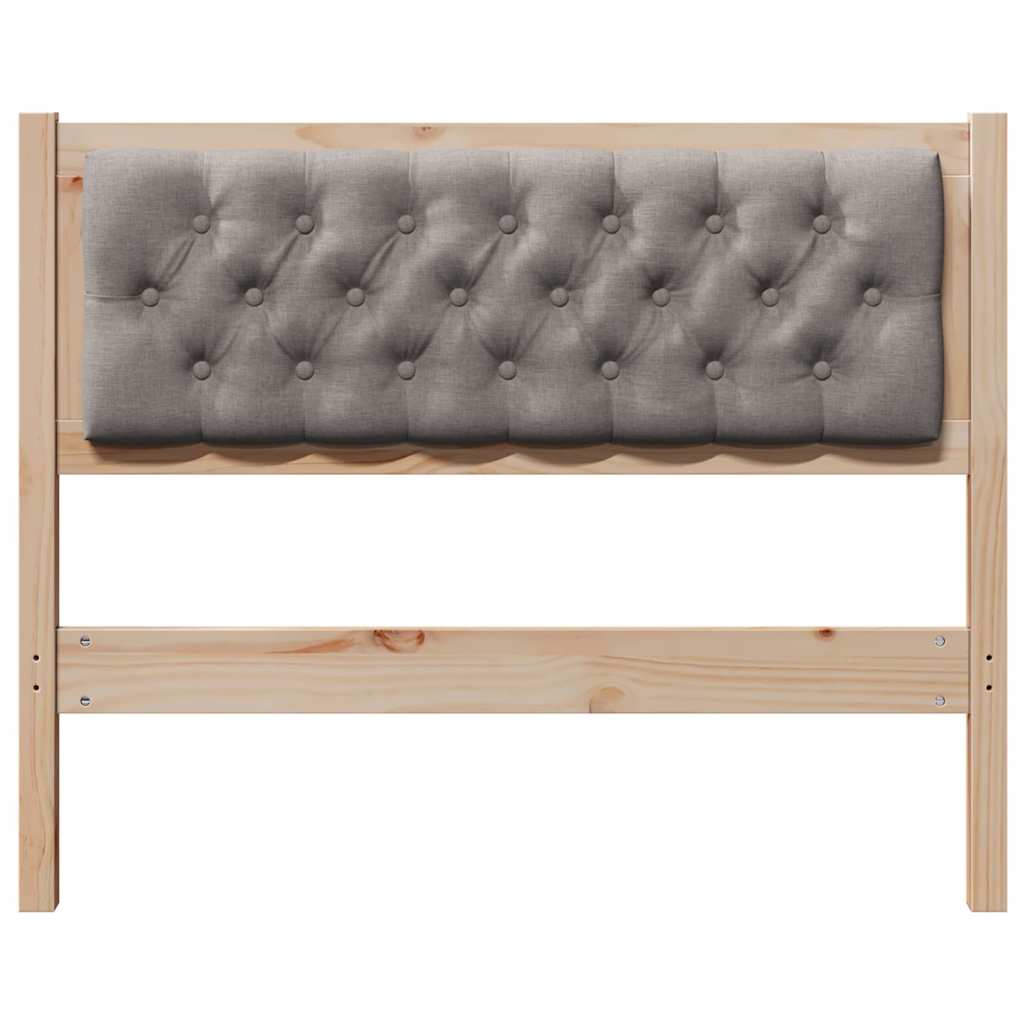 vidaXL Zagłówek Inny Brązowy i taupe 100 cm Lite drewno sosnowe