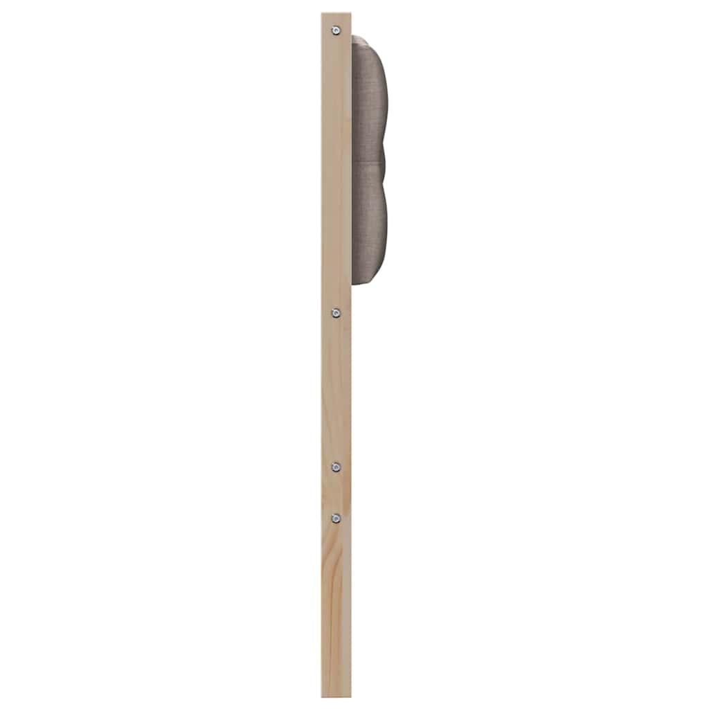 vidaXL Zagłówek Inny Brązowy i taupe 100 cm Lite drewno sosnowe