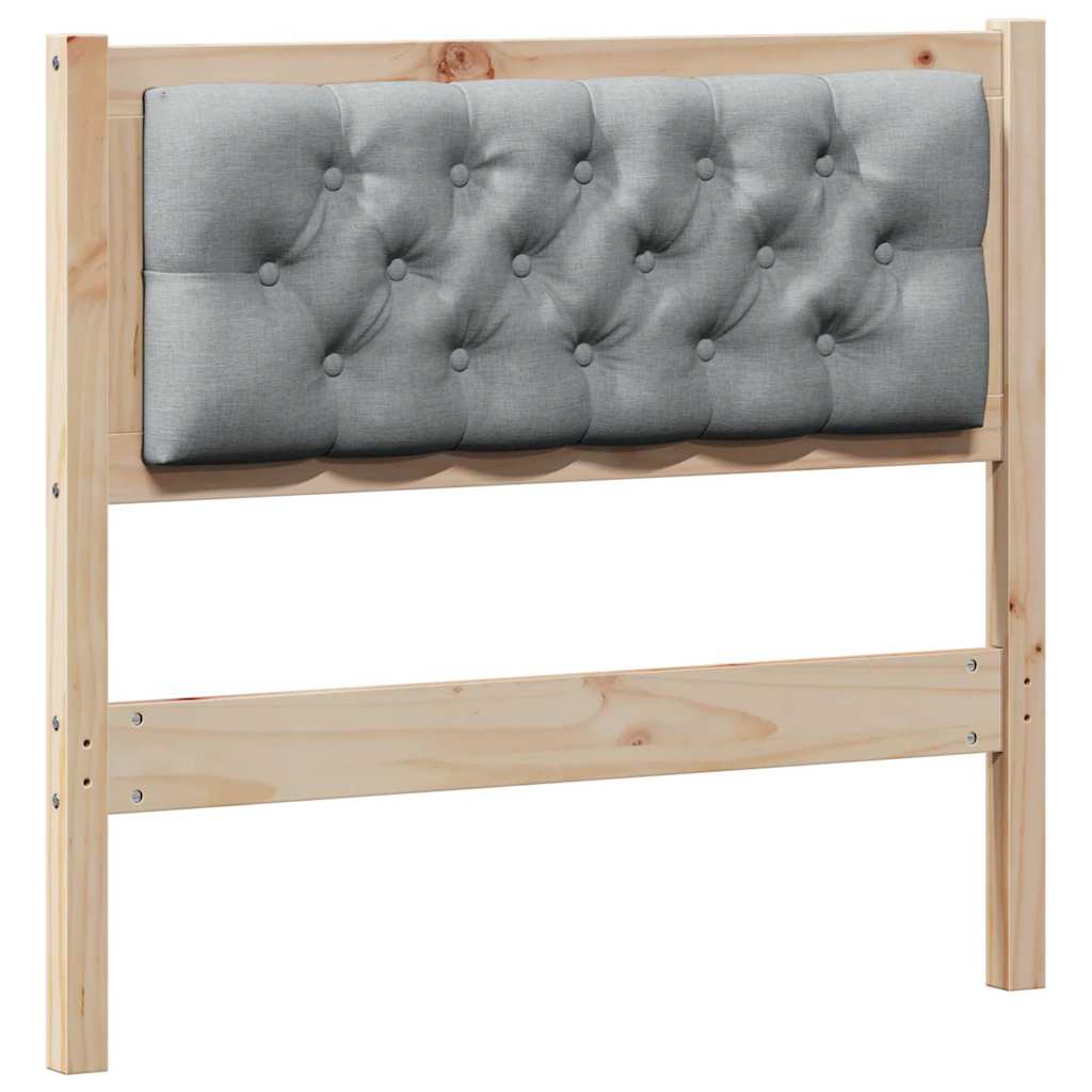 vidaXL Zagłówek Inny Brązowy i jasnoszary 90 cm Lite drewno sosnowe