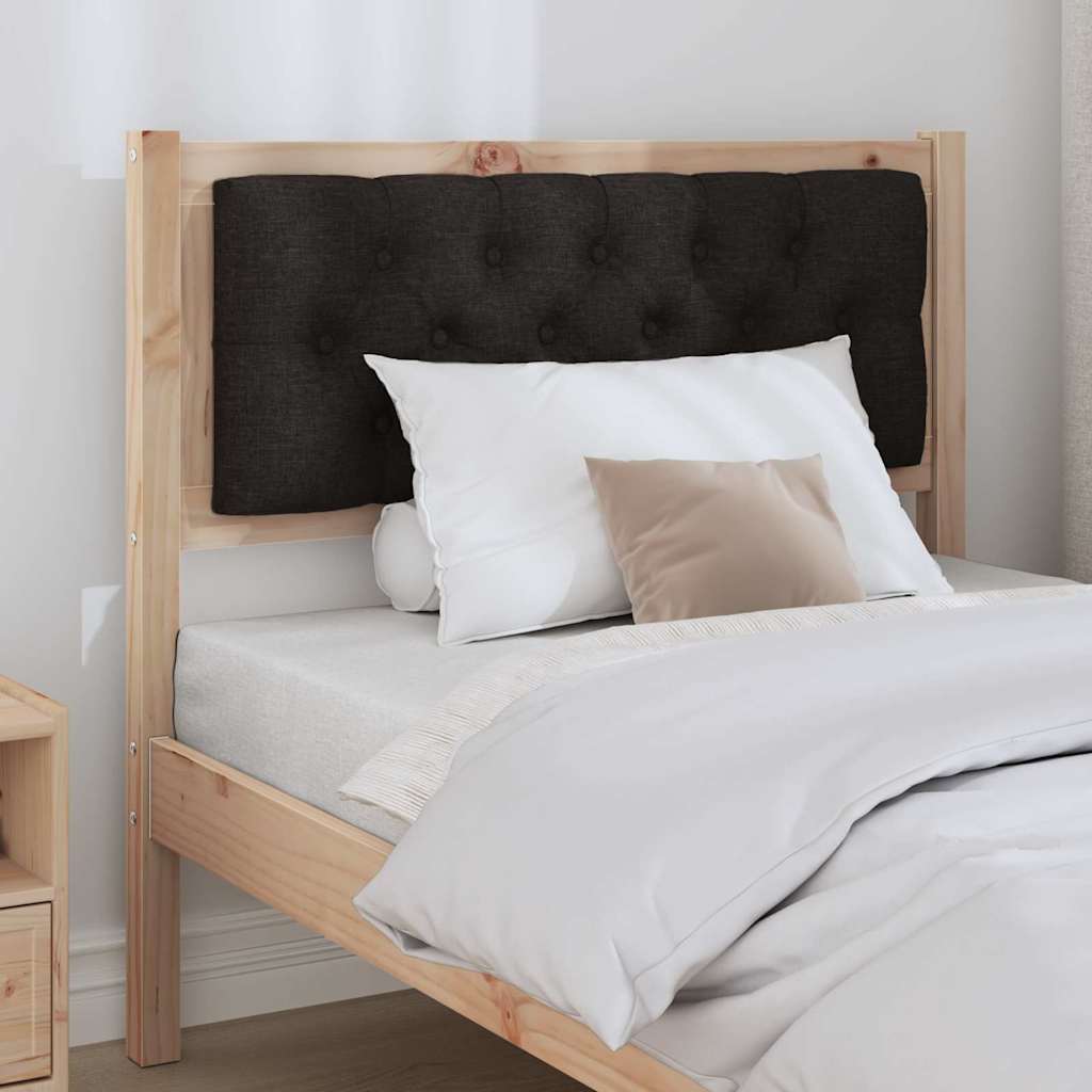 vidaXL Zagłówek Inny brązowo-czarny 90 cm Lite drewno sosnowe
