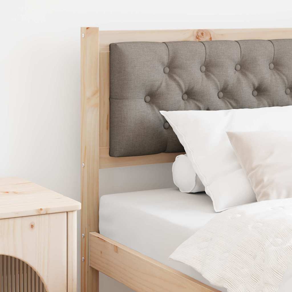 vidaXL Zagłówek Inny Brązowy i taupe 90 cm Lite drewno sosnowe
