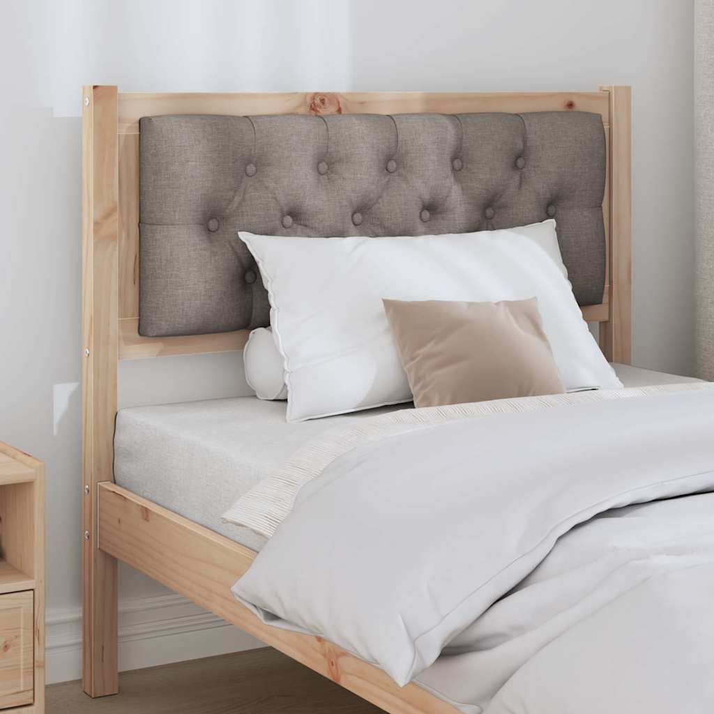 vidaXL Zagłówek Inny Brązowy i taupe 90 cm Lite drewno sosnowe