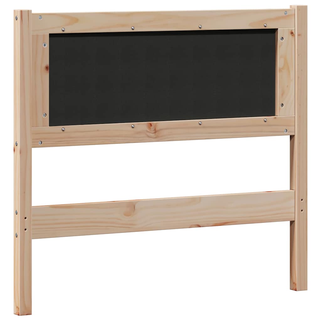 vidaXL Zagłówek Inny Brązowy i taupe 90 cm Lite drewno sosnowe