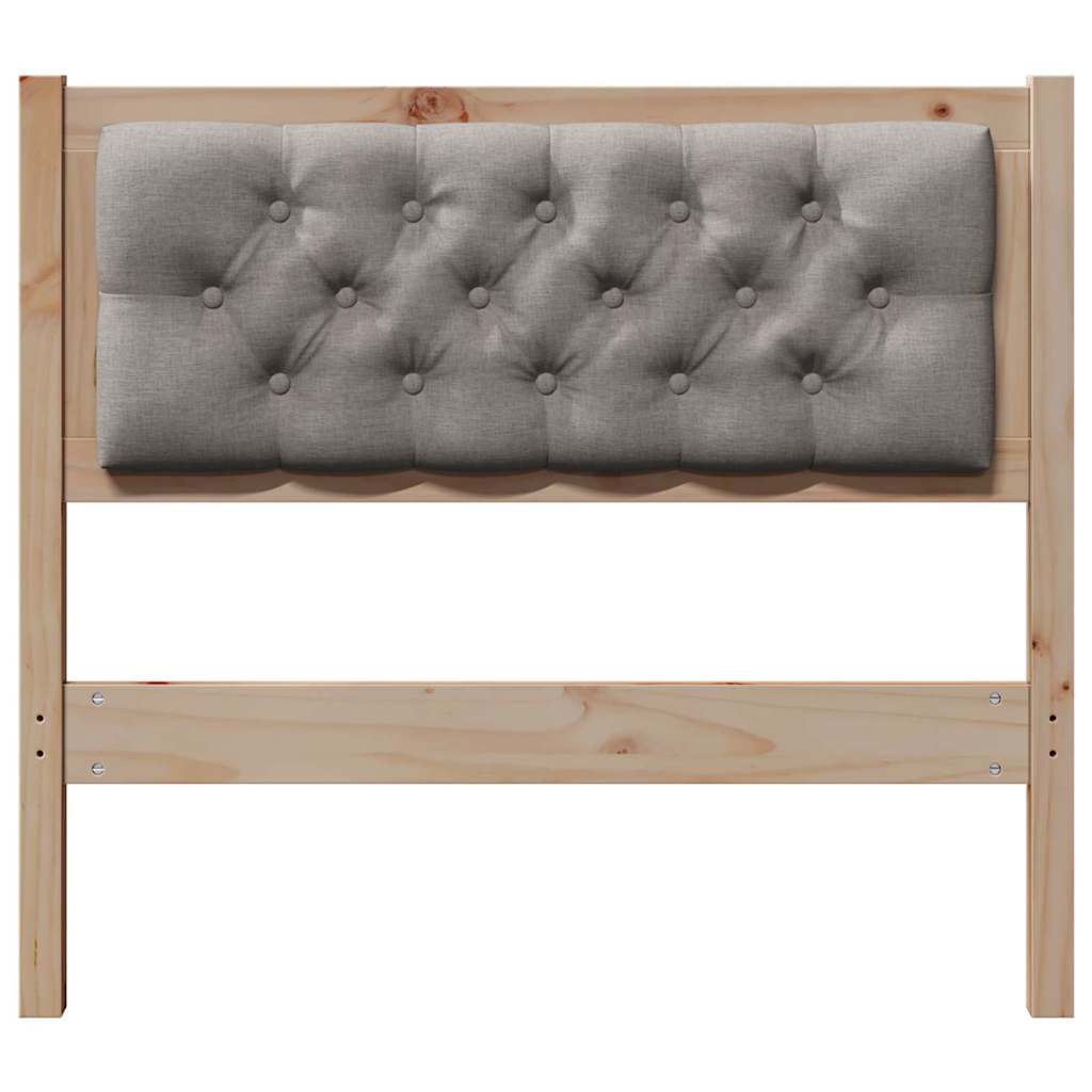 vidaXL Zagłówek Inny Brązowy i taupe 90 cm Lite drewno sosnowe