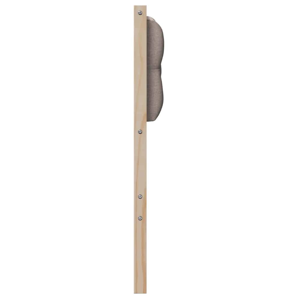 vidaXL Zagłówek Inny Brązowy i taupe 90 cm Lite drewno sosnowe