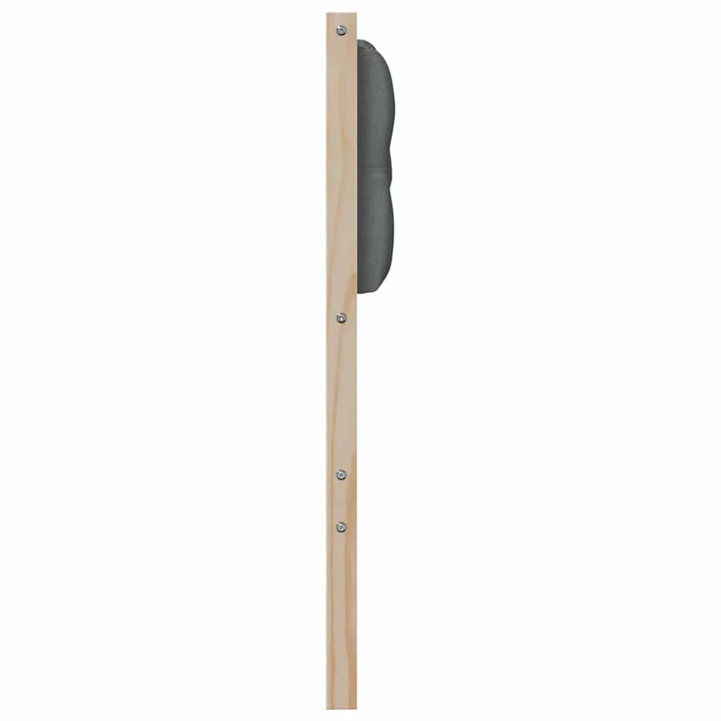vidaXL Zagłówek Inny brązowy i ciemnoszary 80 cm Lite drewno sosnowe