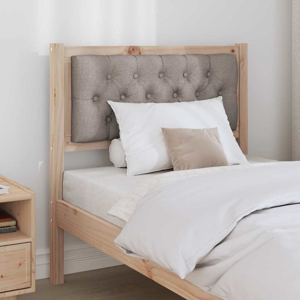 vidaXL Zagłówek Inny Brązowy i taupe 80 cm Lite drewno sosnowe