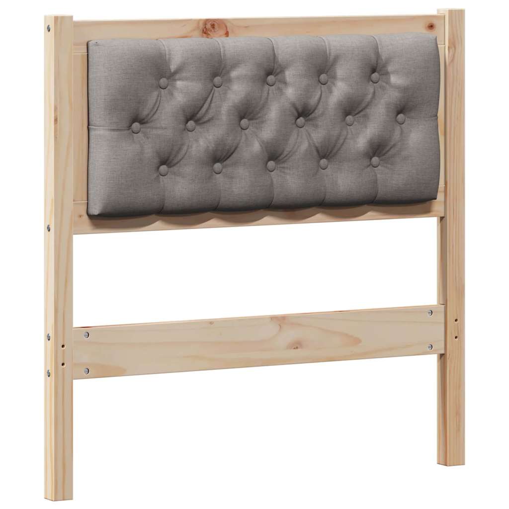 vidaXL Zagłówek Inny Brązowy i taupe 80 cm Lite drewno sosnowe