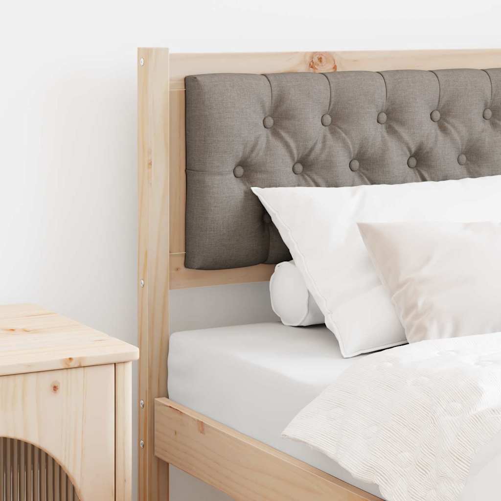 vidaXL Zagłówek Inny Brązowy i taupe 75 cm Lite drewno sosnowe