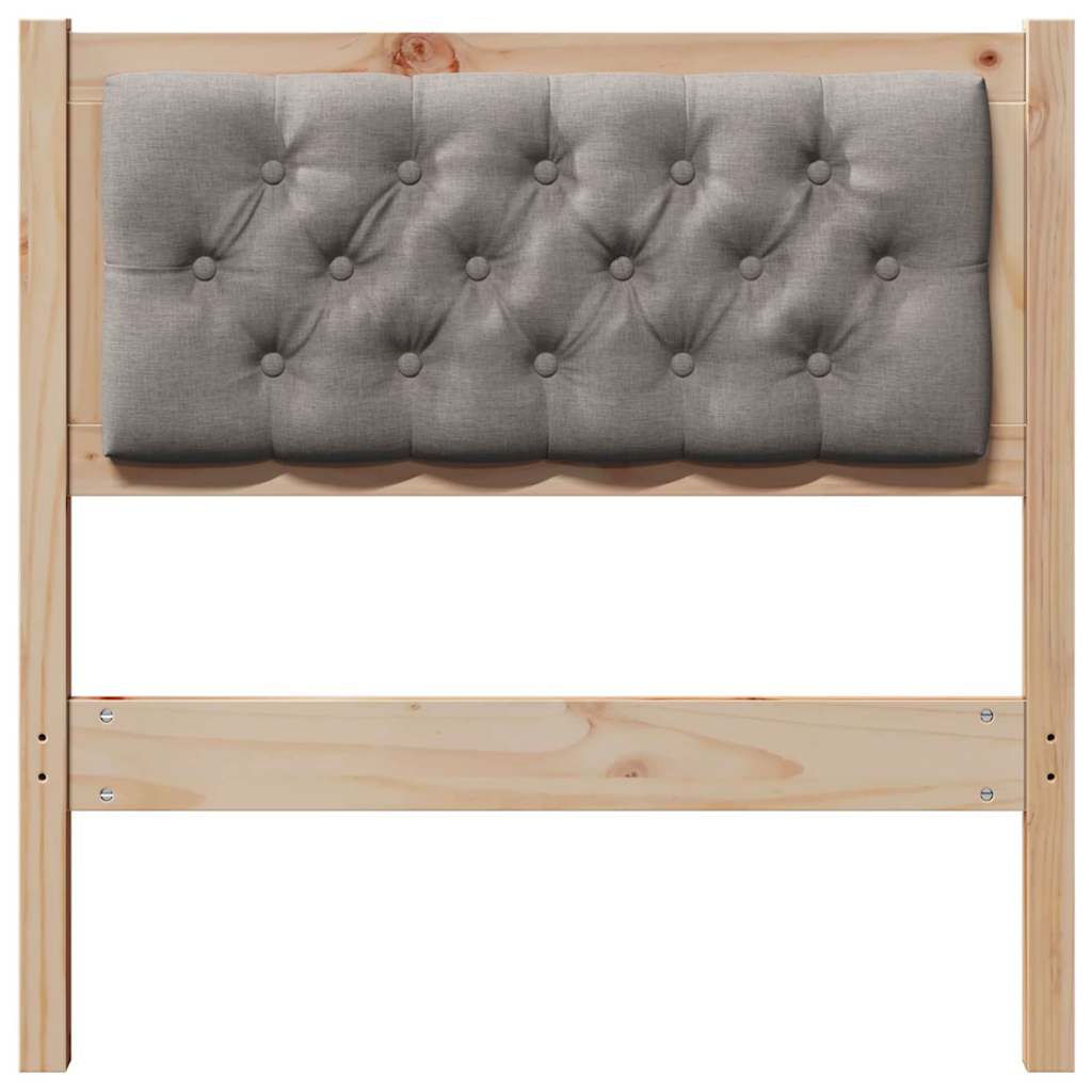 vidaXL Zagłówek Inny Brązowy i taupe 75 cm Lite drewno sosnowe