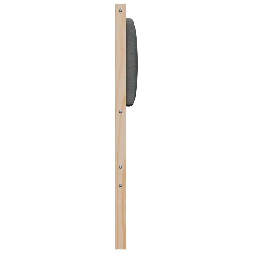 vidaXL Tapicerowane wezgłowie Brązowy 160 cm Lite drewno sosnowe