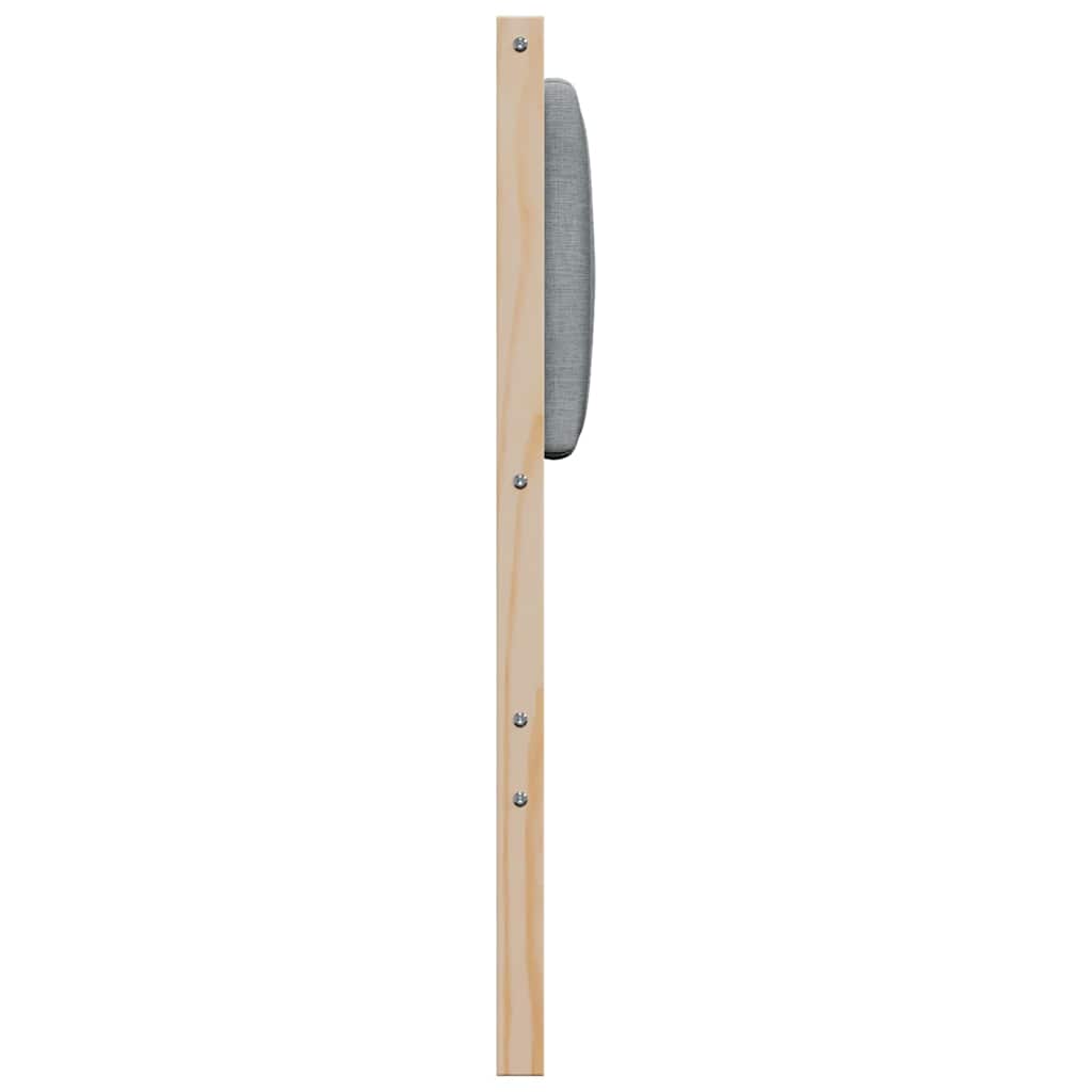 vidaXL Tapicerowane wezgłowie Brązowy 120 cm Lite drewno sosnowe