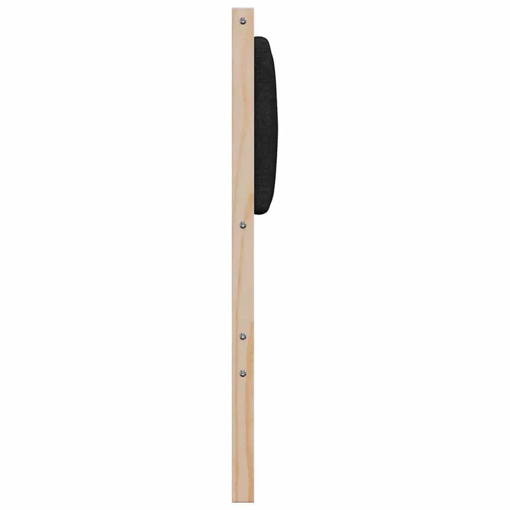 vidaXL Tapicerowane wezgłowie Brązowy 120 cm Lite drewno sosnowe