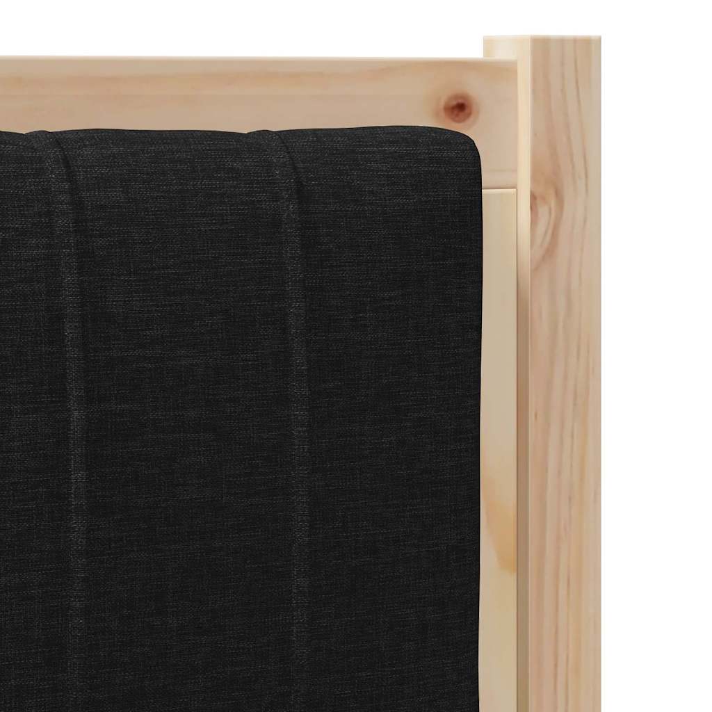 vidaXL Tapicerowane wezgłowie Brązowy 80 cm Lite drewno sosnowe