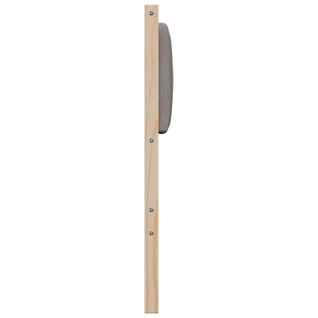 vidaXL Tapicerowane wezgłowie Brązowy 80 cm Lite drewno sosnowe