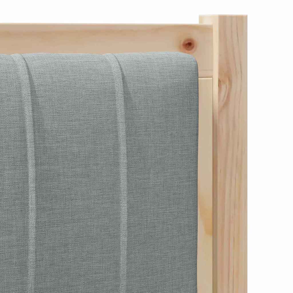 vidaXL Tapicerowane wezgłowie Brązowy 75 cm Lite drewno sosnowe
