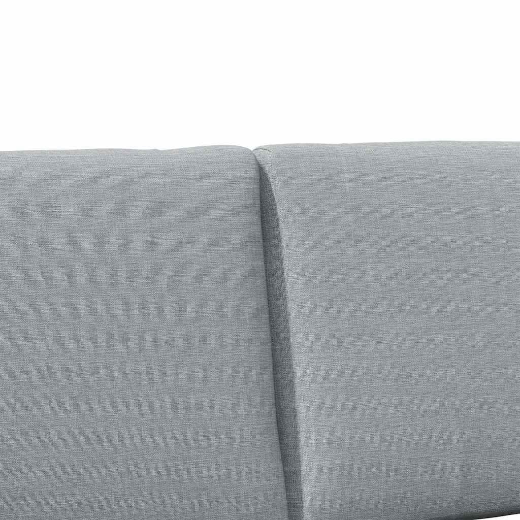 vidaXL Tapicerowane wezgłowie Jasnoszary 160 cm Lite drewno sosnowe