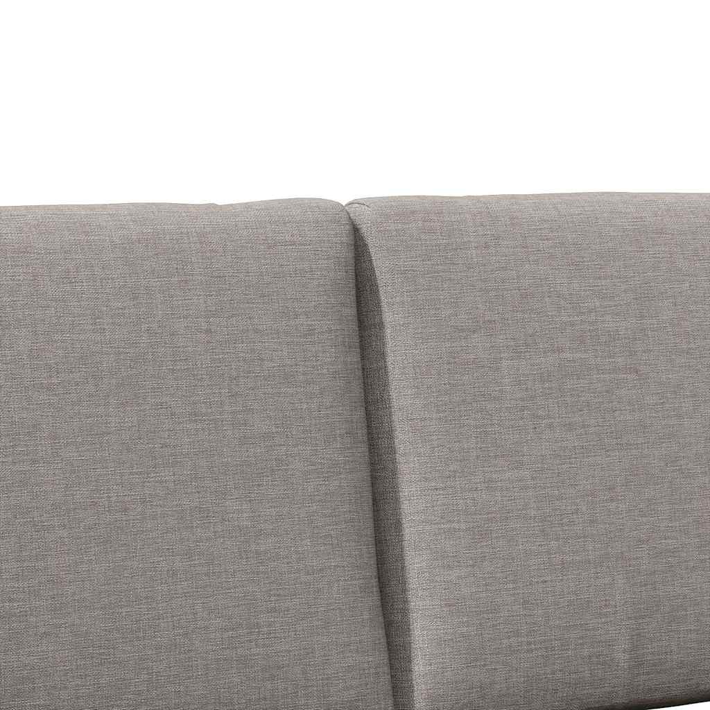 vidaXL Tapicerowane wezgłowie Ciemnoszary 140 cm Lite drewno sosnowe