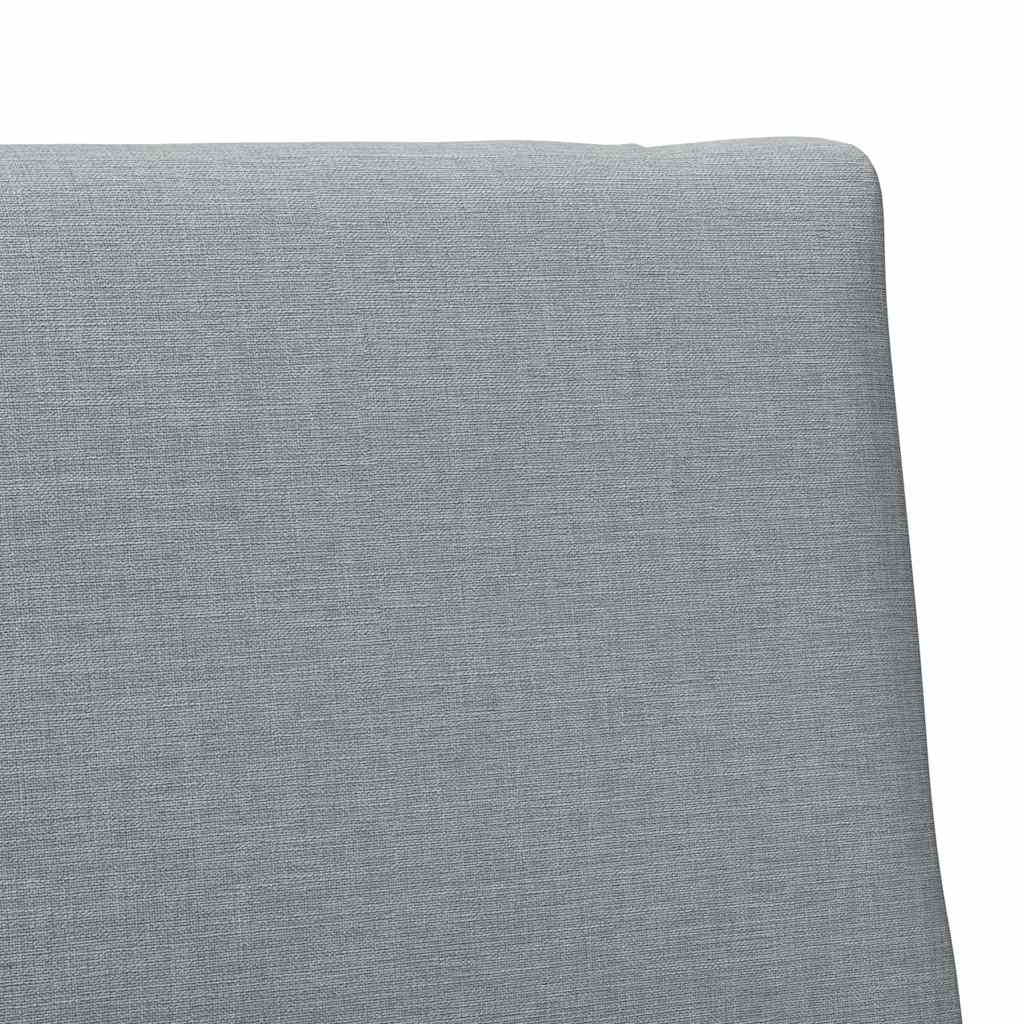 vidaXL Tapicerowane wezgłowie Jasnoszary 90 cm Lite drewno sosnowe