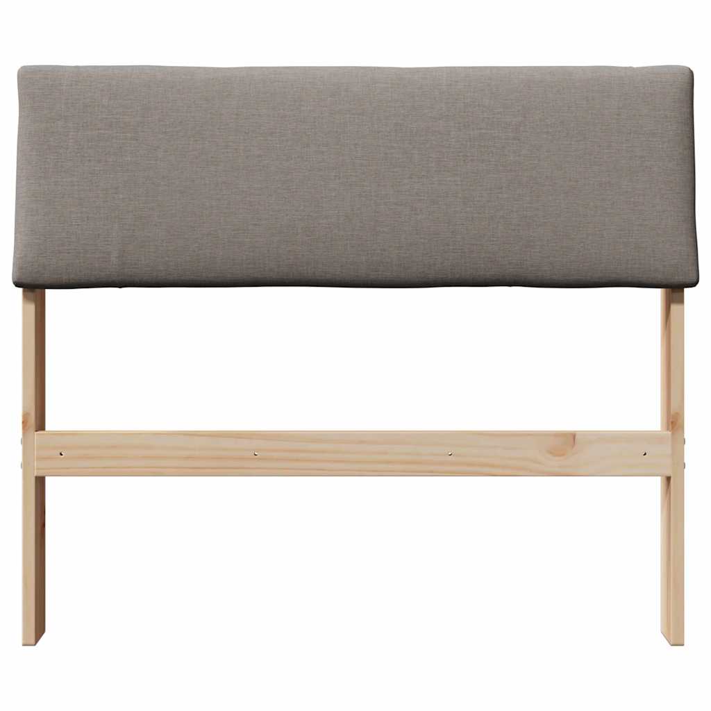 vidaXL Tapicerowane wezgłowie Ciemnoszary 90 cm Lite drewno sosnowe