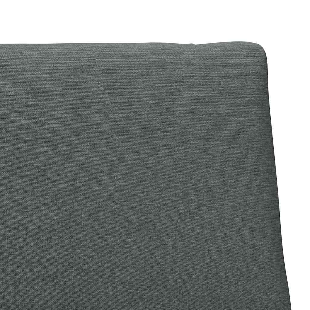vidaXL Tapicerowane wezgłowie Ciemnoszary 75 cm Lite drewno sosnowe