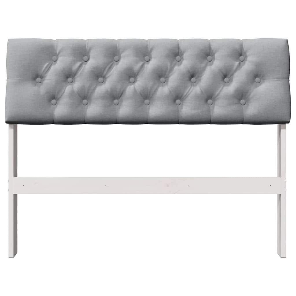 vidaXL Tapicerowane wezgłowie Jasnoszary 100 cm Lite drewno sosnowe