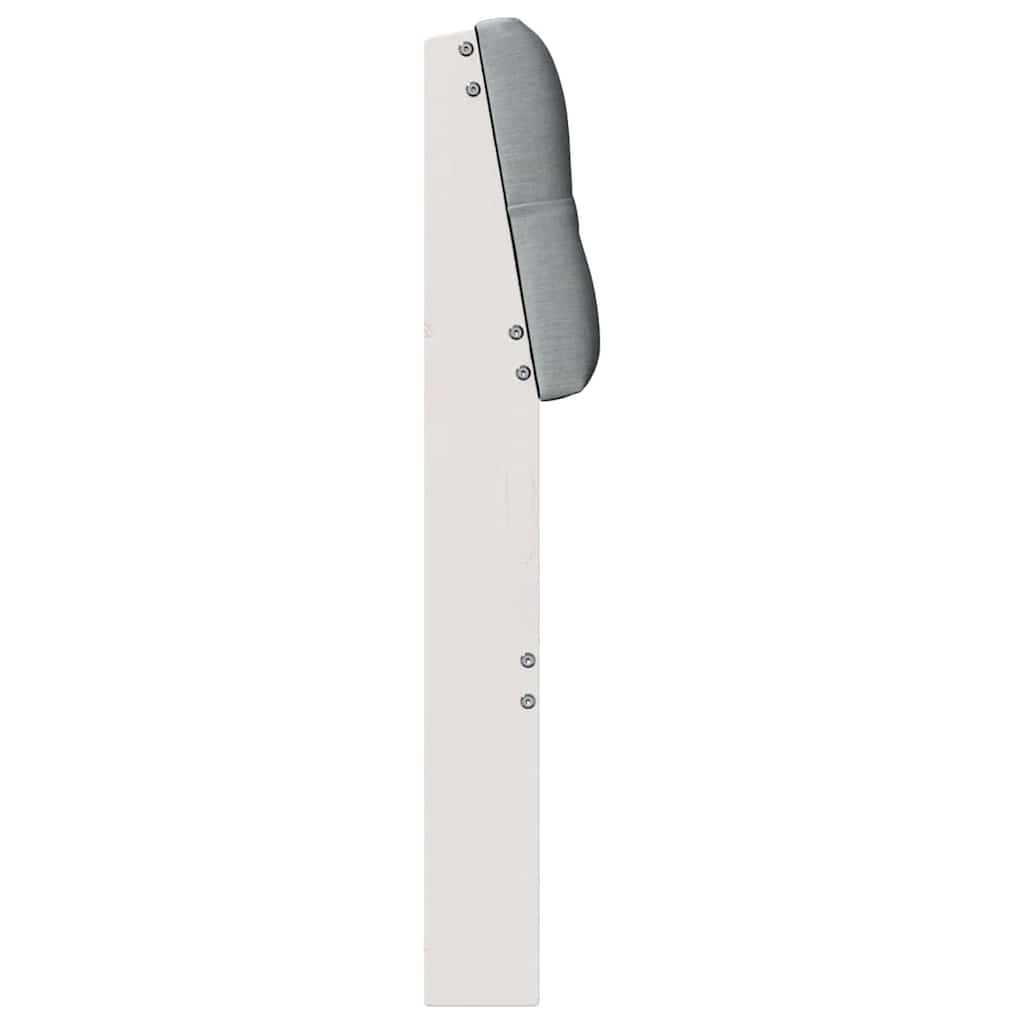 vidaXL Tapicerowane wezgłowie Jasnoszary 100 cm Lite drewno sosnowe
