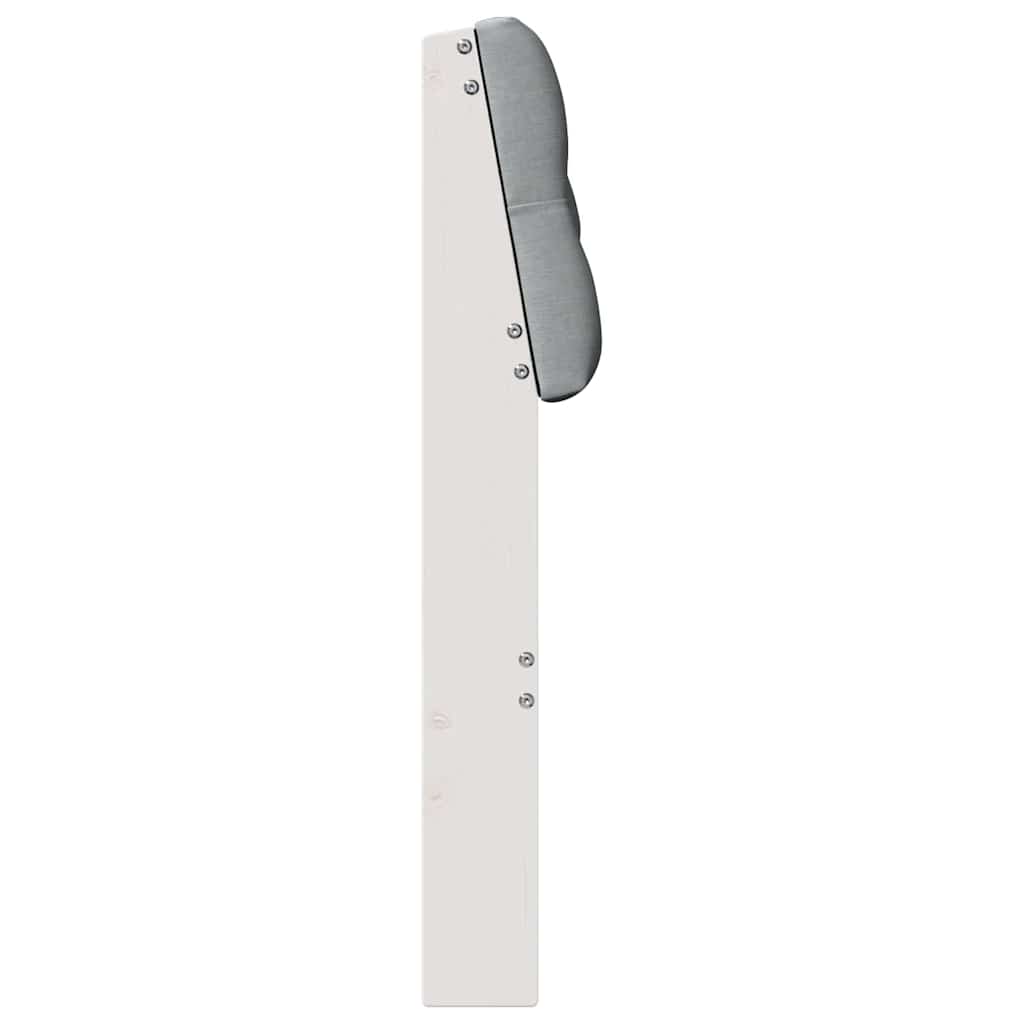 vidaXL Tapicerowane wezgłowie Jasnoszary 90 cm Lite drewno sosnowe