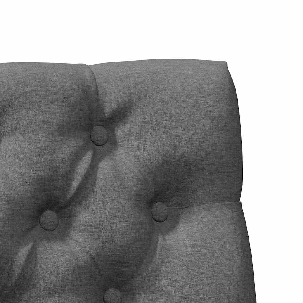 vidaXL Tapicerowane wezgłowie Ciemnoszary 80 cm Lite drewno sosnowe
