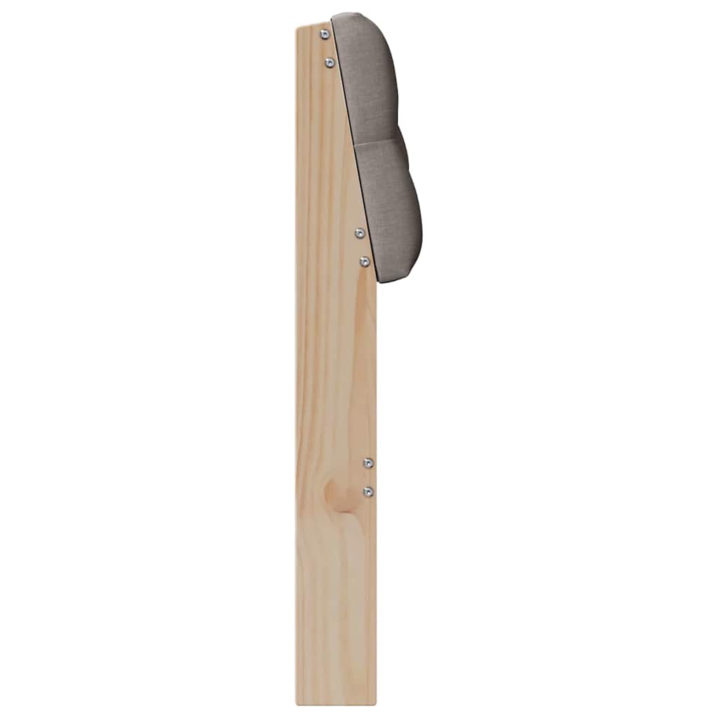 vidaXL Tapicerowane wezgłowie Ciemnoszary 80 cm Lite drewno sosnowe