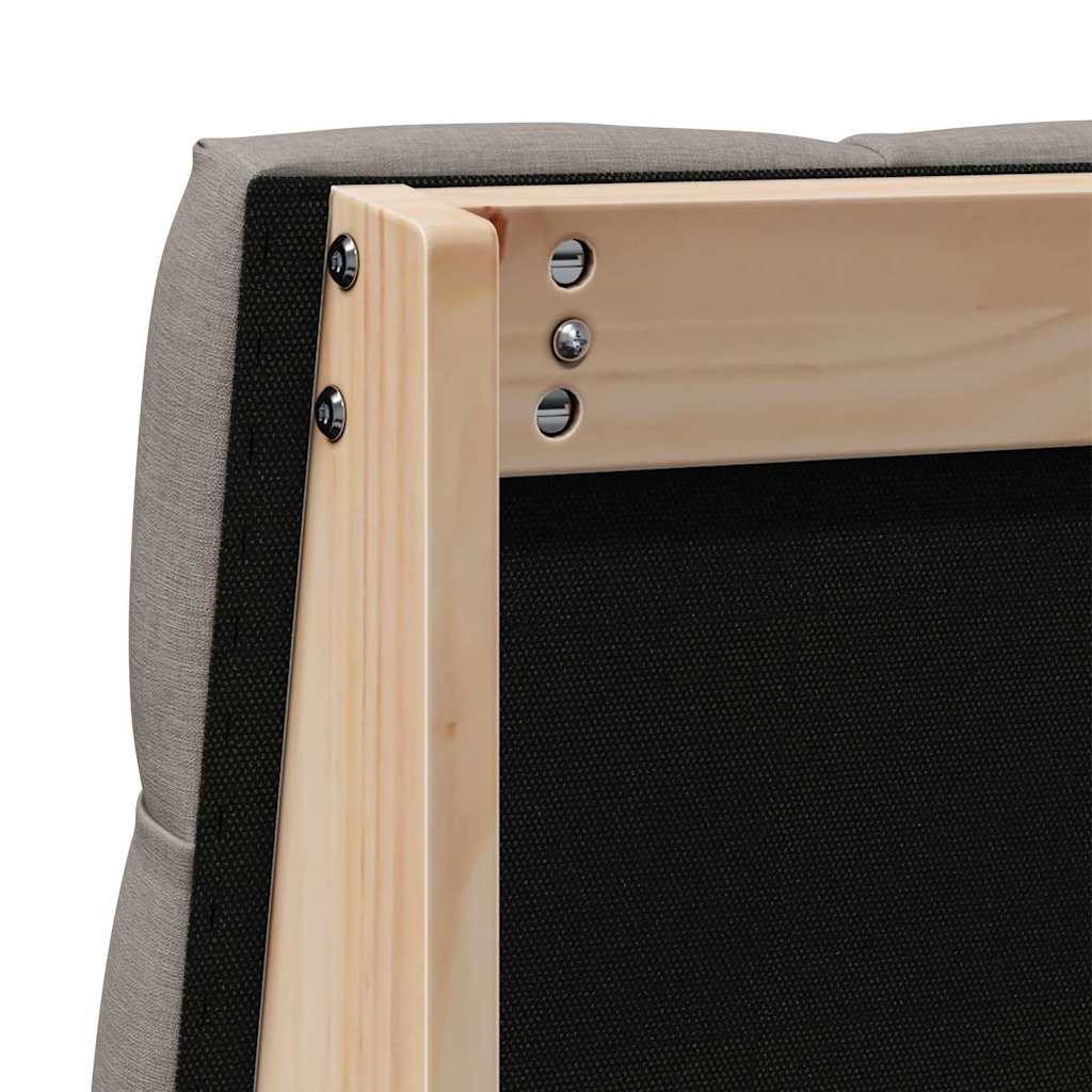 vidaXL Tapicerowane wezgłowie Ciemnoszary 75 cm Lite drewno sosnowe