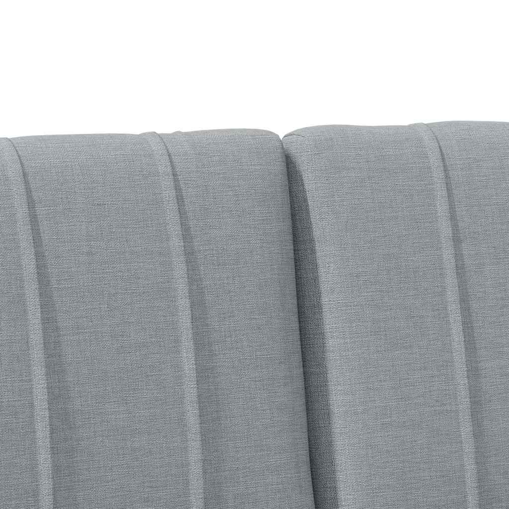 vidaXL Tapicerowane wezgłowie Jasnoszary 160 cm Lite drewno sosnowe