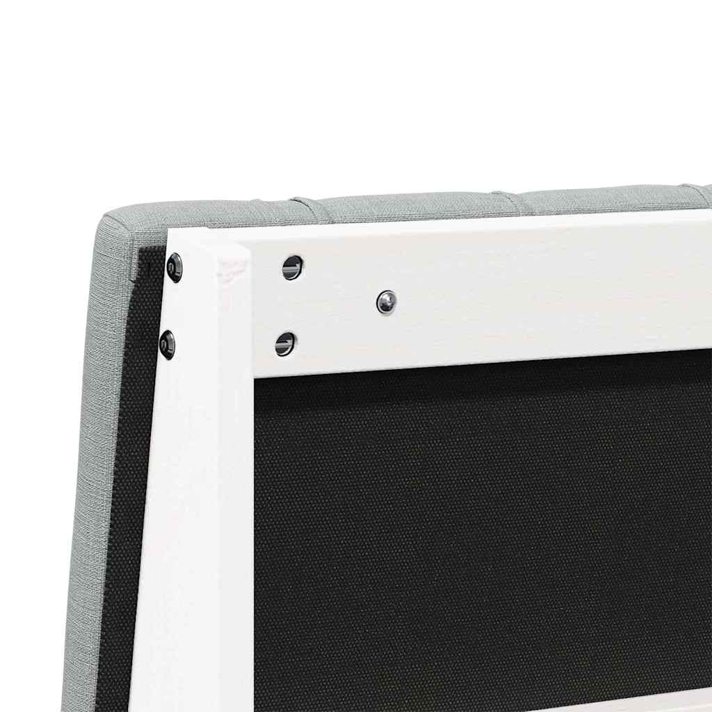 vidaXL Tapicerowane wezgłowie Jasnoszary 140 cm Lite drewno sosnowe