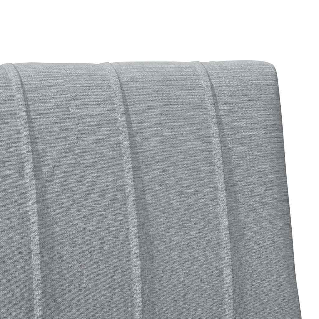 vidaXL Tapicerowane wezgłowie Jasnoszary 80 cm Lite drewno sosnowe
