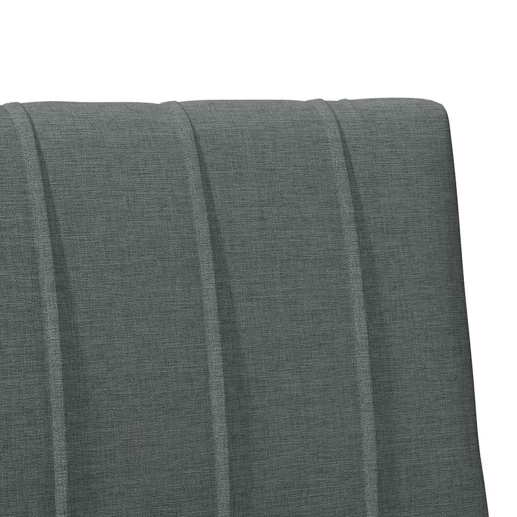vidaXL Tapicerowane wezgłowie Ciemnoszary 80 cm Lite drewno sosnowe