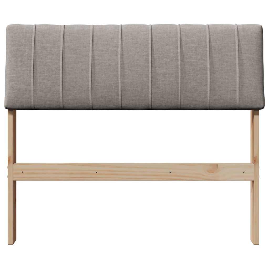 vidaXL Tapicerowane wezgłowie Ciemnoszary 80 cm Lite drewno sosnowe