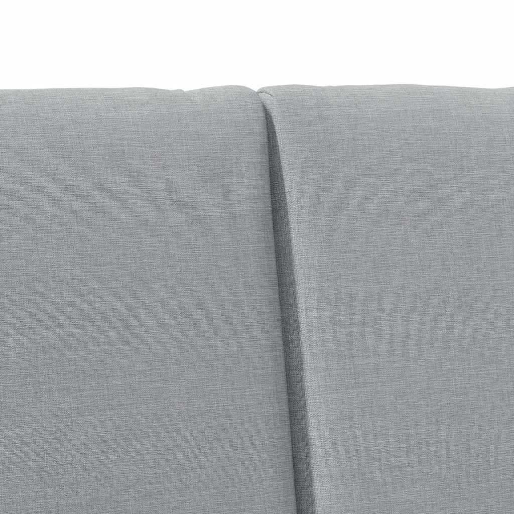 vidaXL Tapicerowane wezgłowie Jasnoszary 180 cm Lite drewno sosnowe