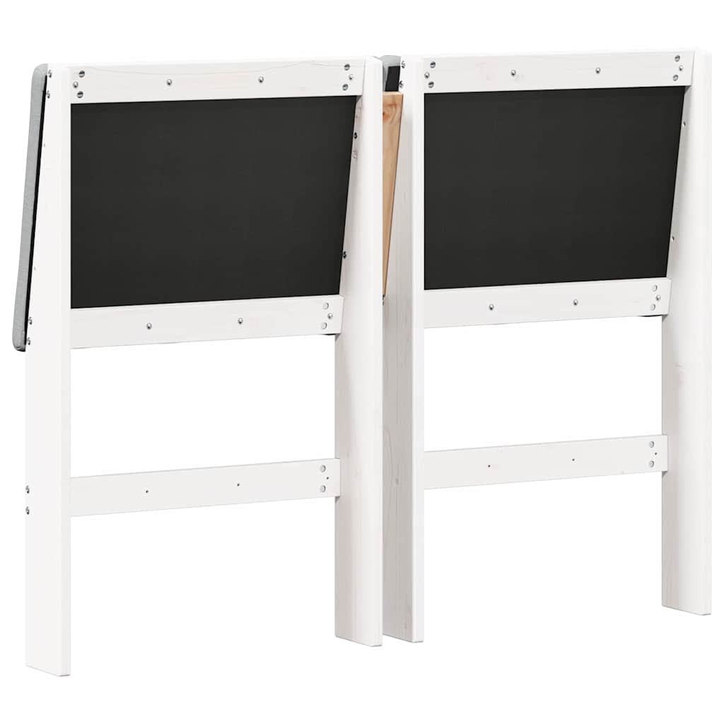 vidaXL Tapicerowane wezgłowie Jasnoszary 135 cm Lite drewno sosnowe