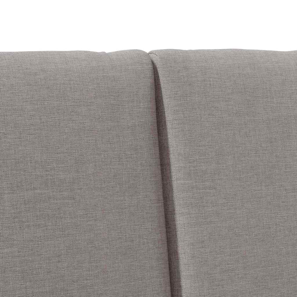 vidaXL Tapicerowane wezgłowie Ciemnoszary 120 cm Lite drewno sosnowe
