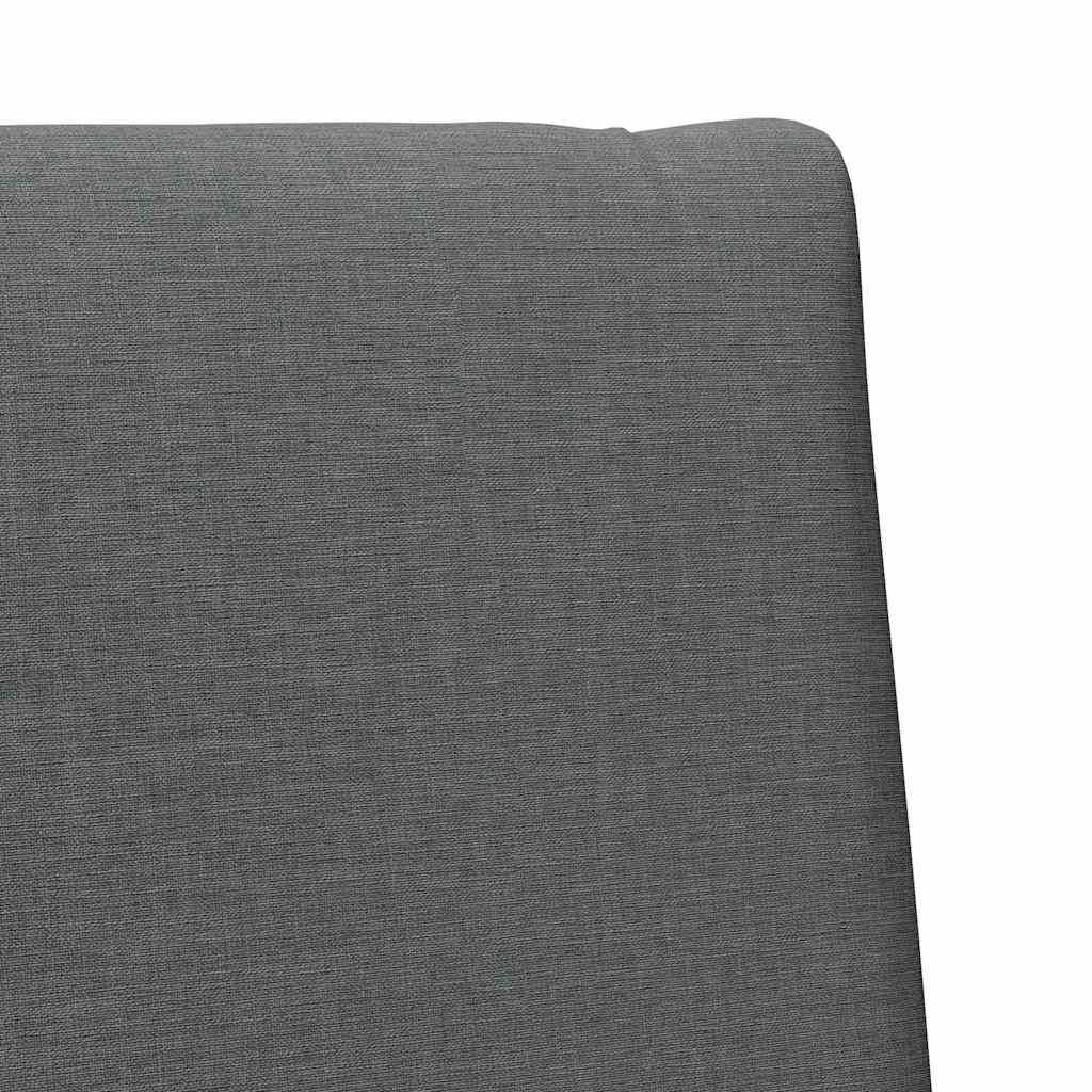 vidaXL Tapicerowane wezgłowie Ciemnoszary 80 cm Lite drewno sosnowe