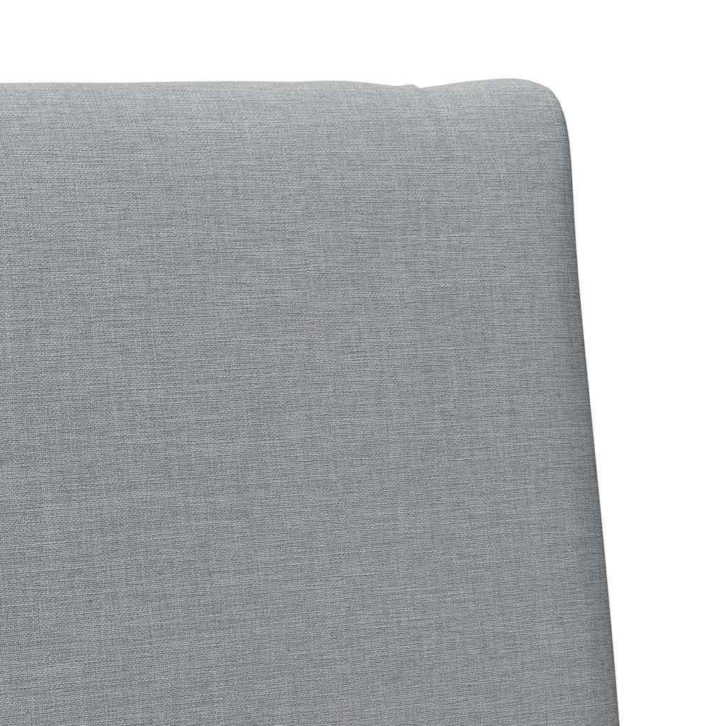 vidaXL Tapicerowane wezgłowie Jasnoszary 80 cm Lite drewno sosnowe