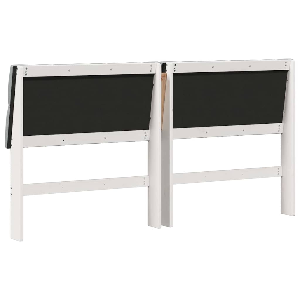 vidaXL Tapicerowane wezgłowie Jasnoszary 180 cm Lite drewno sosnowe