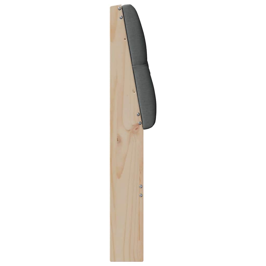 vidaXL Tapicerowane wezgłowie Ciemnoszary 150 cm Lite drewno sosnowe