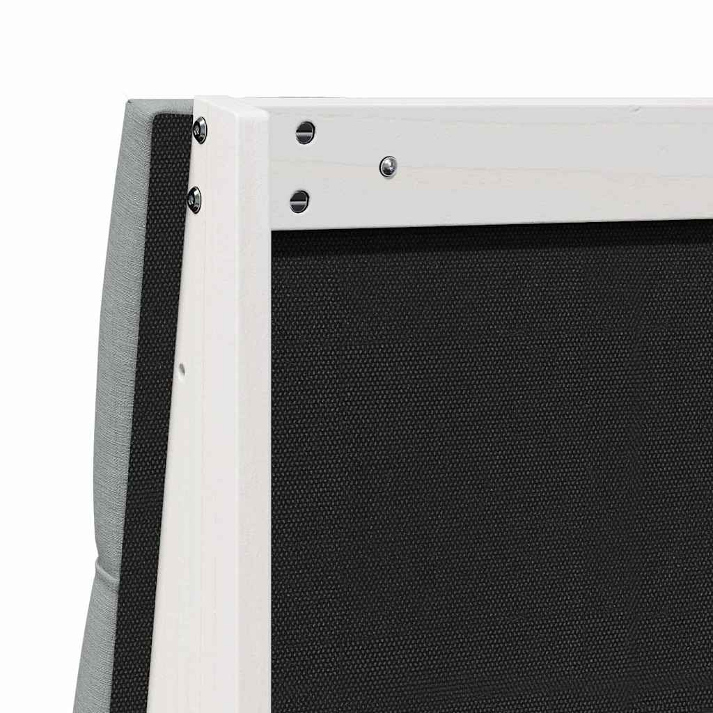 vidaXL Tapicerowane wezgłowie Jasnoszary 120 cm Lite drewno sosnowe