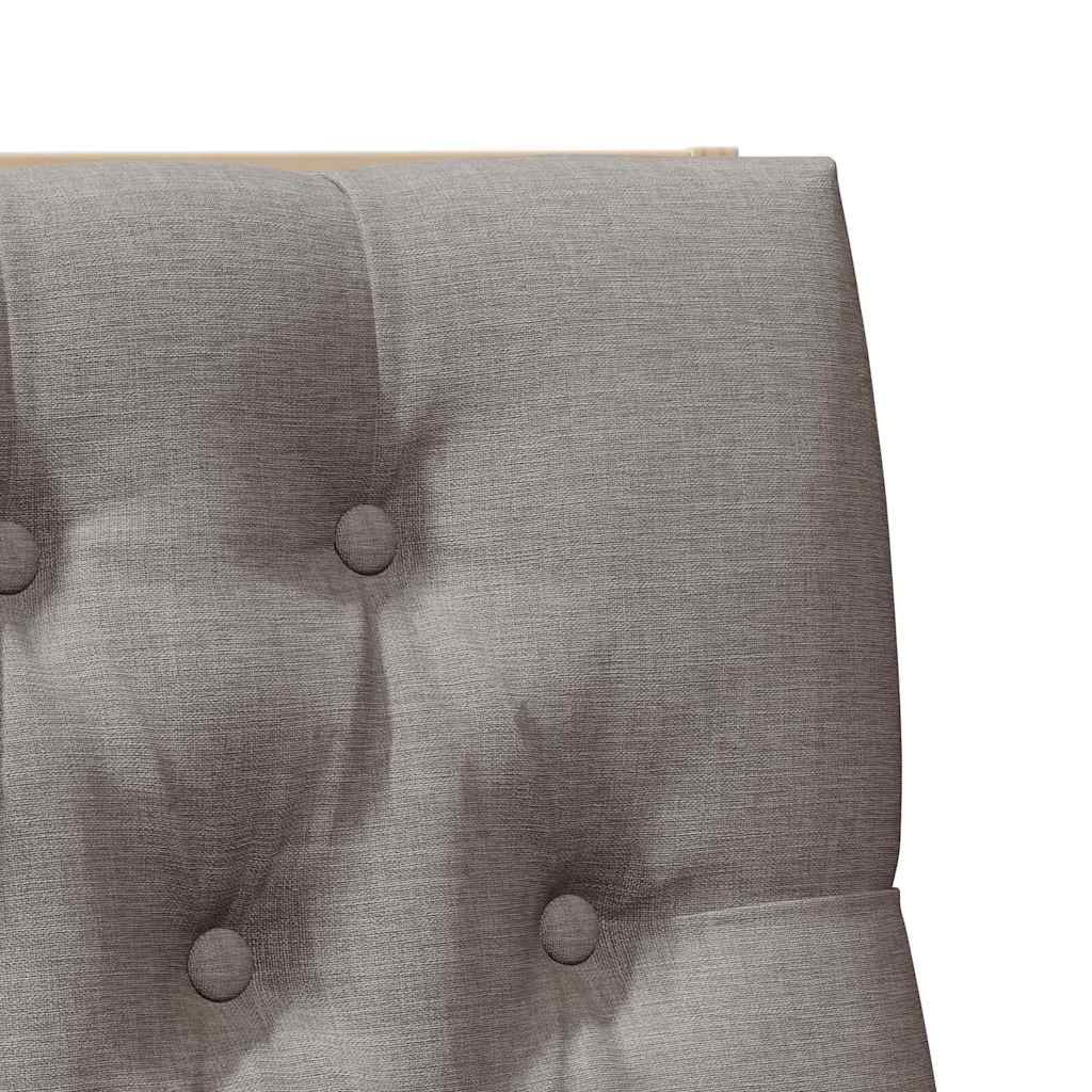 vidaXL Tapicerowane wezgłowie Ciemnoszary 100 cm Lite drewno sosnowe