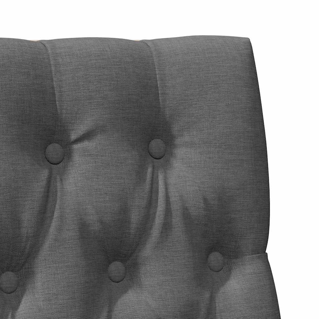 vidaXL Tapicerowane wezgłowie Ciemnoszary 90 cm Lite drewno sosnowe