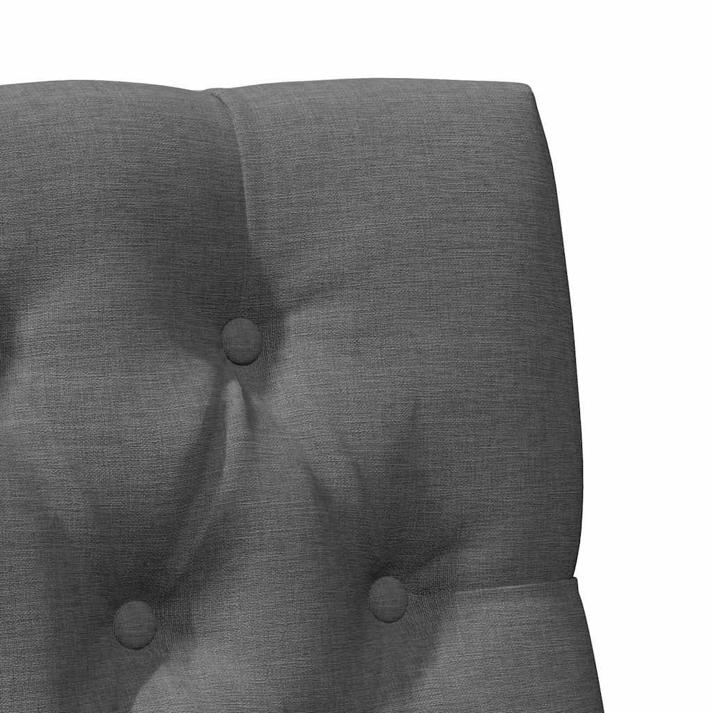 vidaXL Tapicerowane wezgłowie Ciemnoszary 80 cm Lite drewno sosnowe